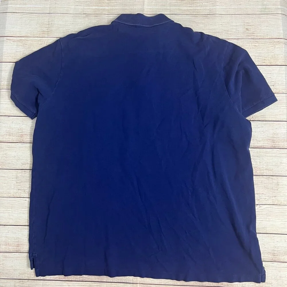 Polo Ralph Lauren Mens 3XB Blue Short Sleeve‎ Polo Shirt Big Tall Cotton 3XB/3TG